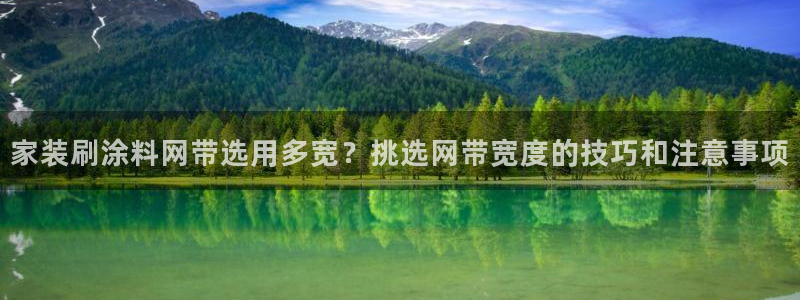 ag和记app：家装刷涂料网带选用多宽？挑选网带宽度的技巧和注意事项