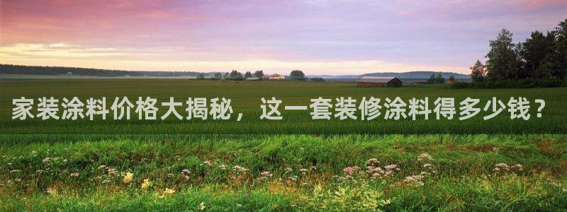 和记 首页：家装涂料价格大揭秘，这一套装修涂料得多少钱？