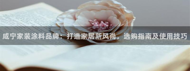 和记网页：咸宁家装涂料品牌：打造家居新风尚，选购指南及使用技巧