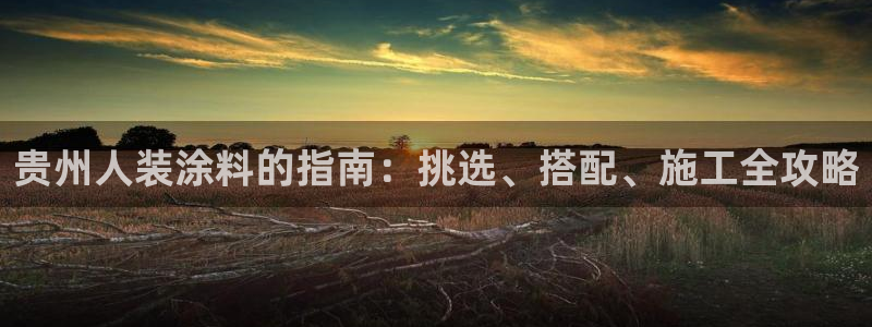 和记app官网登录：贵州人装涂料的指南：挑选、搭配、施工全攻略