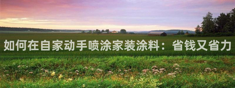 和记ag登录：如何在自家动手喷涂家装涂料：省钱又省力