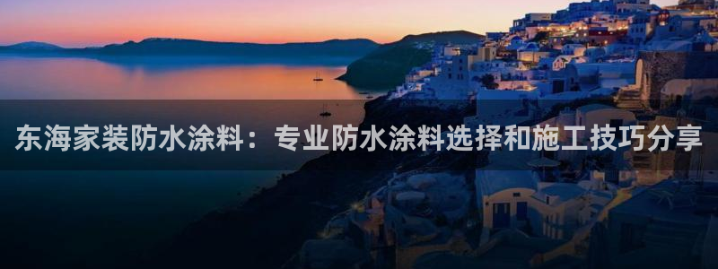和记下载：东海家装防水涂料：专业防水涂料选择和施工技巧分享