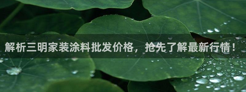 和记注册有什么送的：解析三明家装涂料批发价格，抢先了解最新行情！