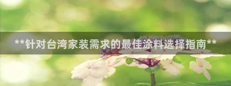 和记ag旗舰国际：**针对台湾家装需求的最佳涂料选择指南**