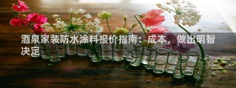 和记广告女主角：酒泉家装防水涂料报价指南：成本，做出明智
决定